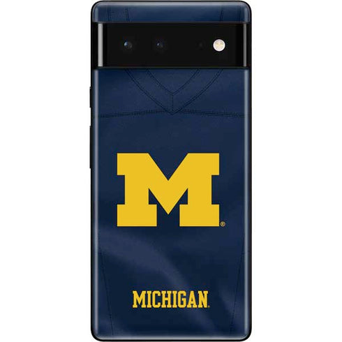 University of Michigan Blue Jersey Google Pixel 6 Skin